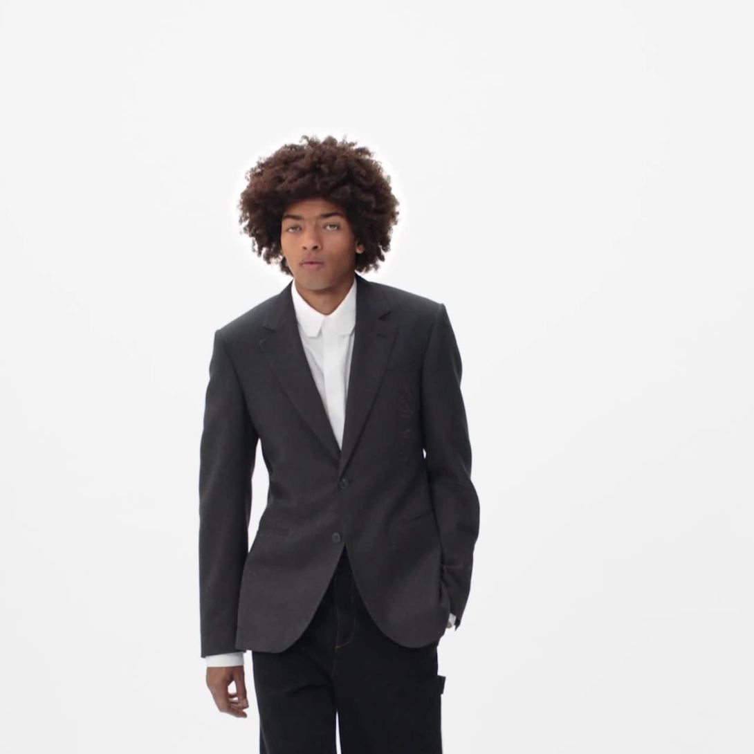 Monogram Embossed SingleBreasted Pont Neuf Jacket Men Readyto